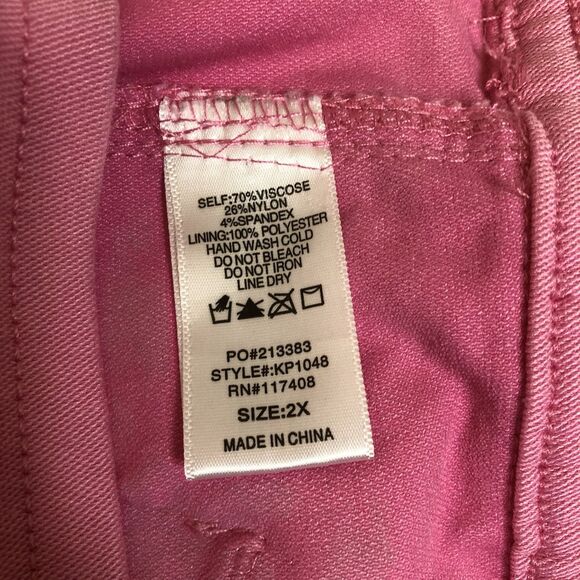 Sky Plus Pull-On Knit Sweat Pants Pockets Size 2X - Picture 4 of 9